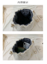 Load image into Gallery viewer, Women's Straw Knitted Shoulder & Handbag