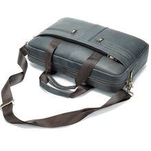 Load image into Gallery viewer, Men's Cowhide Luxury Genuine Leather Briefcase for 15.4" Laptops