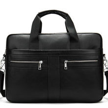 Load image into Gallery viewer, Men's Cowhide Luxury Genuine Leather Briefcase for 15.4" Laptops