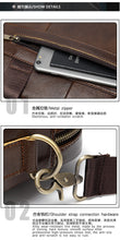 Load image into Gallery viewer, Men's Cowhide Luxury Genuine Leather Briefcase for 15.4" Laptops