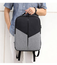Load image into Gallery viewer, Men's Anti-Theft Waterproof Asymmetric Backpack for 15.6" Laptops