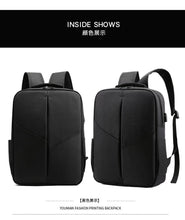 Load image into Gallery viewer, Men's Anti-Theft Waterproof Asymmetric Backpack for 15.6" Laptops
