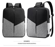 Load image into Gallery viewer, Men's Anti-Theft Waterproof Asymmetric Backpack for 15.6" Laptops