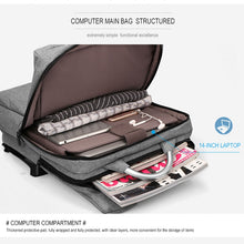 Load image into Gallery viewer, Men's Waterproof Backpack for 14'' Laptops