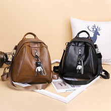 Load image into Gallery viewer, Women's Leather Shoulder Bag & Backack
