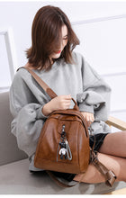Load image into Gallery viewer, Women's Leather Shoulder Bag & Backack