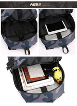 Load image into Gallery viewer, Men's PUBG Camouflage Navy Backpack