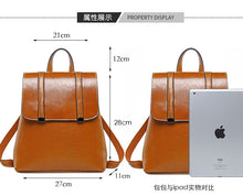 Load image into Gallery viewer, Women's Cowhide Genuine Leather Backpack