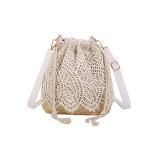 Load image into Gallery viewer, Women's Straw Knitted Shoulder & Handbag