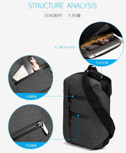 Load image into Gallery viewer, Men's Waterproof Zipper Messenger Shoulder Bag for iPad 9.7"