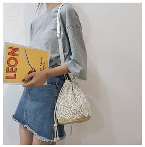 Women's Straw Knitted  Shoulder & Handbag