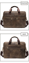 Load image into Gallery viewer, Men&#39;s Cowhide Luxury Genuine Leather Briefcase for 15.4&quot; Laptops
