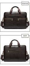 Load image into Gallery viewer, Men&#39;s Cowhide Luxury Genuine Leather Briefcase for 15.4&quot; Laptops
