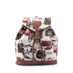 Women's Jacquard Bucket Backpack