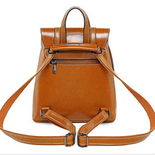 Load image into Gallery viewer, Women&#39;s Cowhide Genuine Leather Backpack
