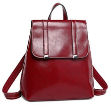 Load image into Gallery viewer, Women&#39;s Cowhide Genuine Leather Backpack
