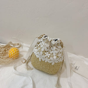 Women's Straw Knitted  Shoulder & Handbag