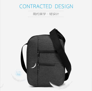 Men's Waterproof Zipper Messenger Shoulder Bag for iPad 9.7"